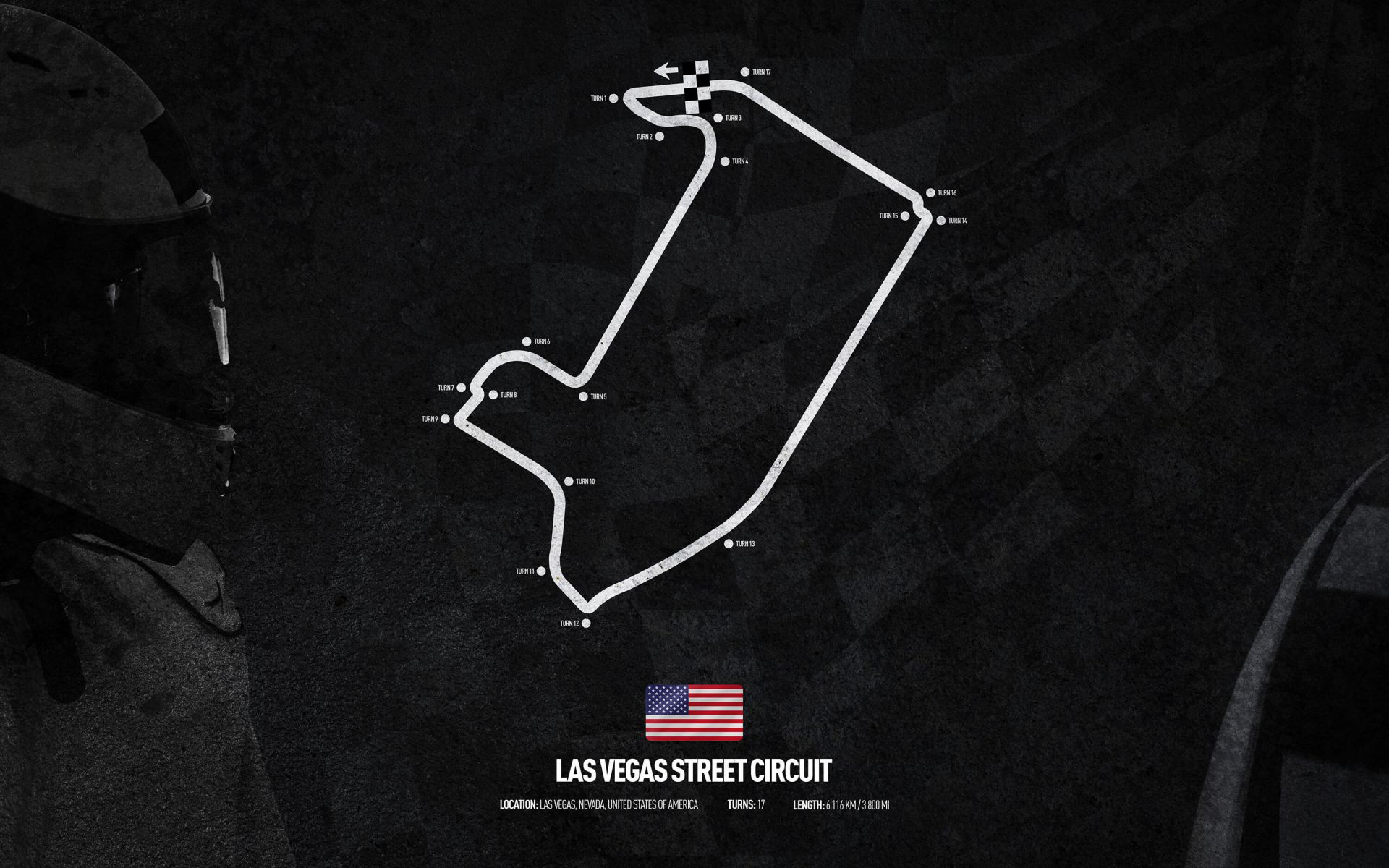 Circuit de Formule 1 - Circuit de Las Vegas - Amérique