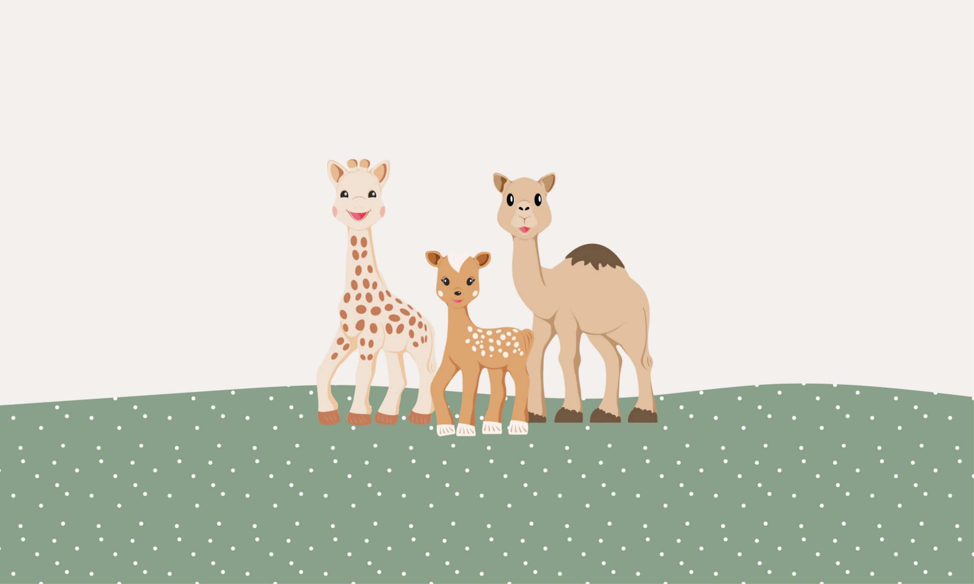 Sophie la girafe® avec des amis main product photo