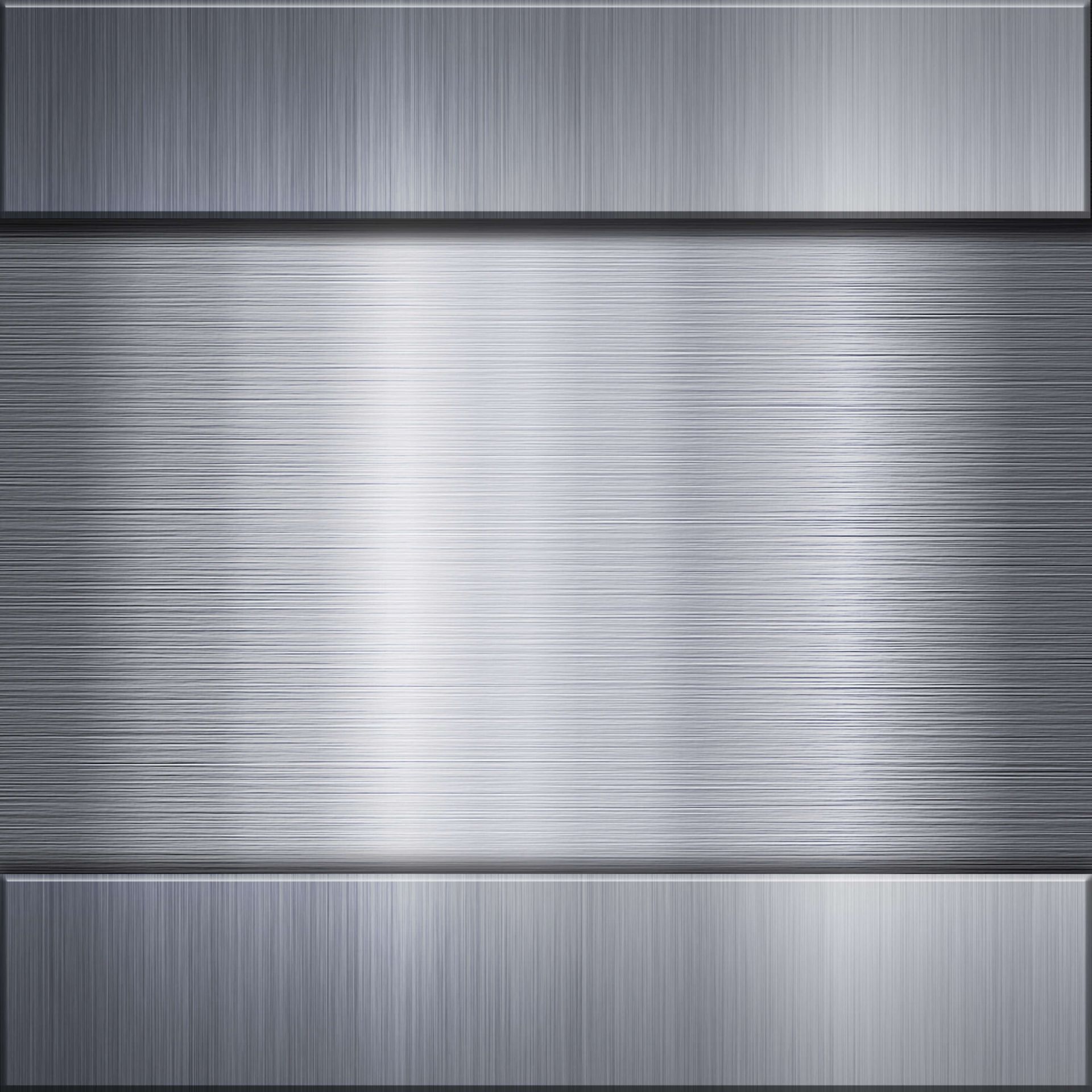 Plaque métallique en aluminium brossé