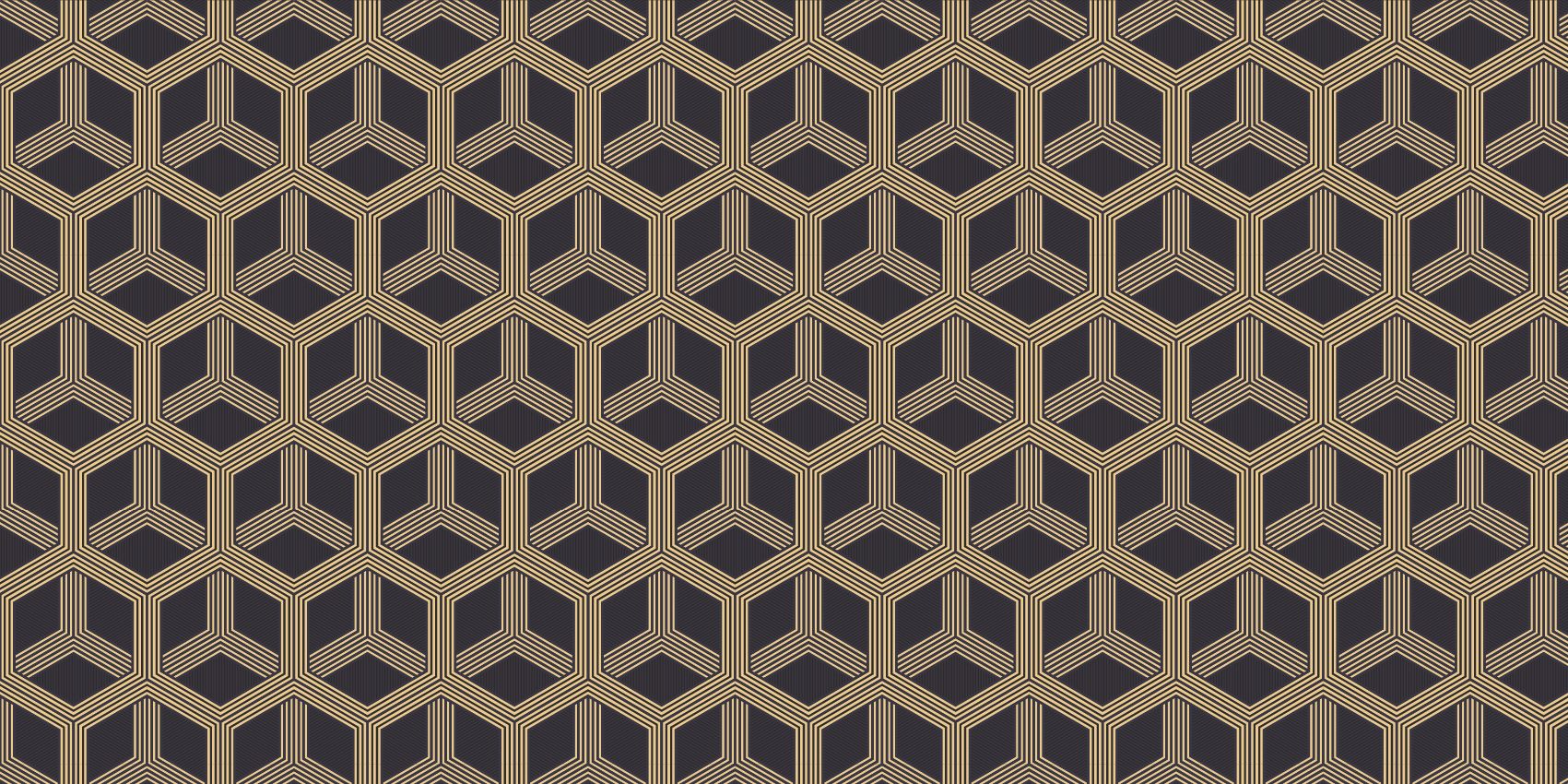 Motif d'illusion art déco