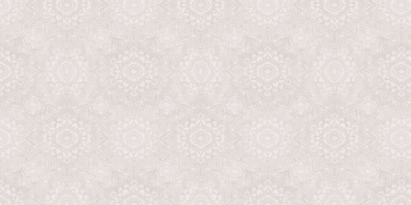 Boho Golden Mandala - gris neutre
