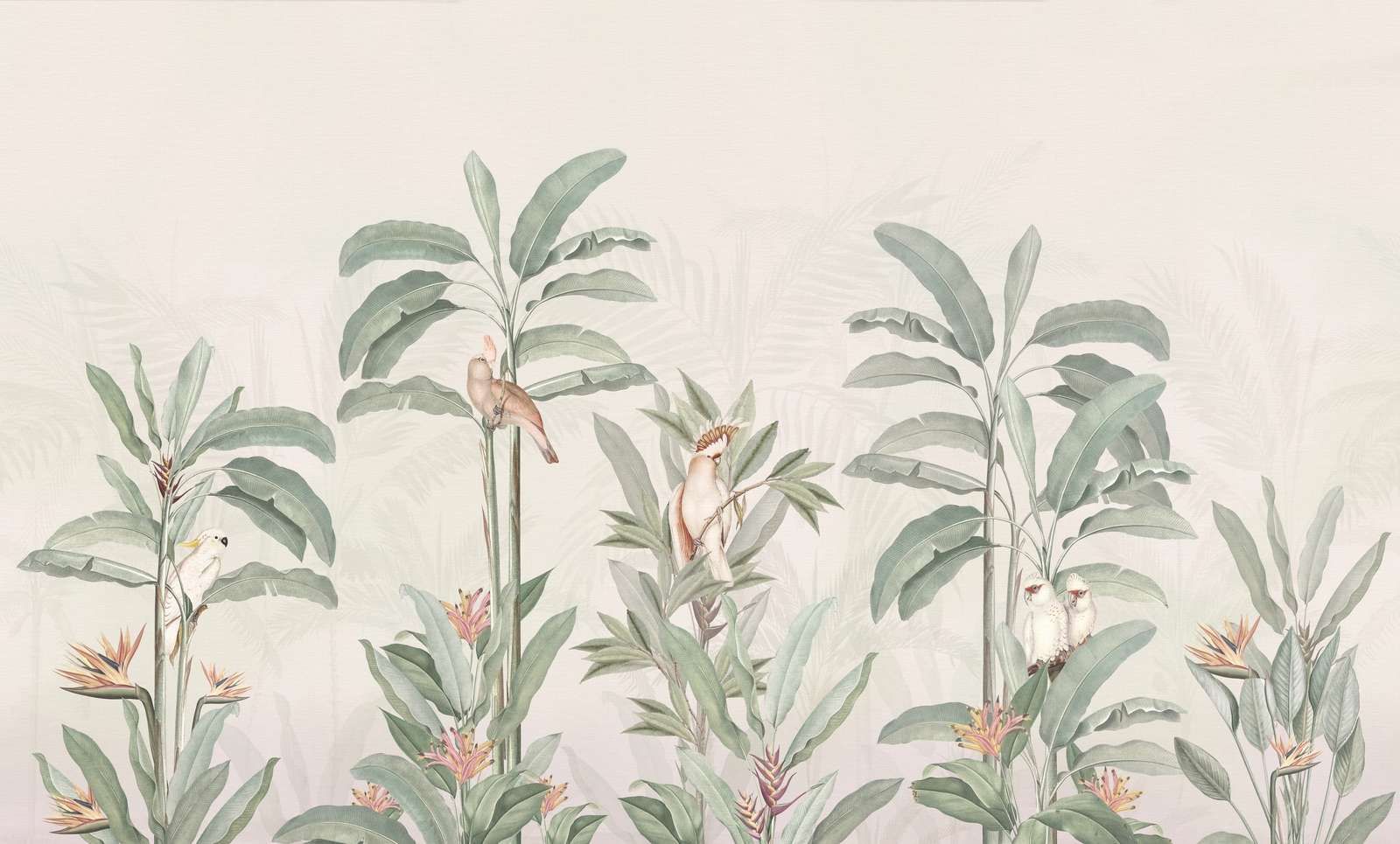 Paysage de la jungle vintage - pastel