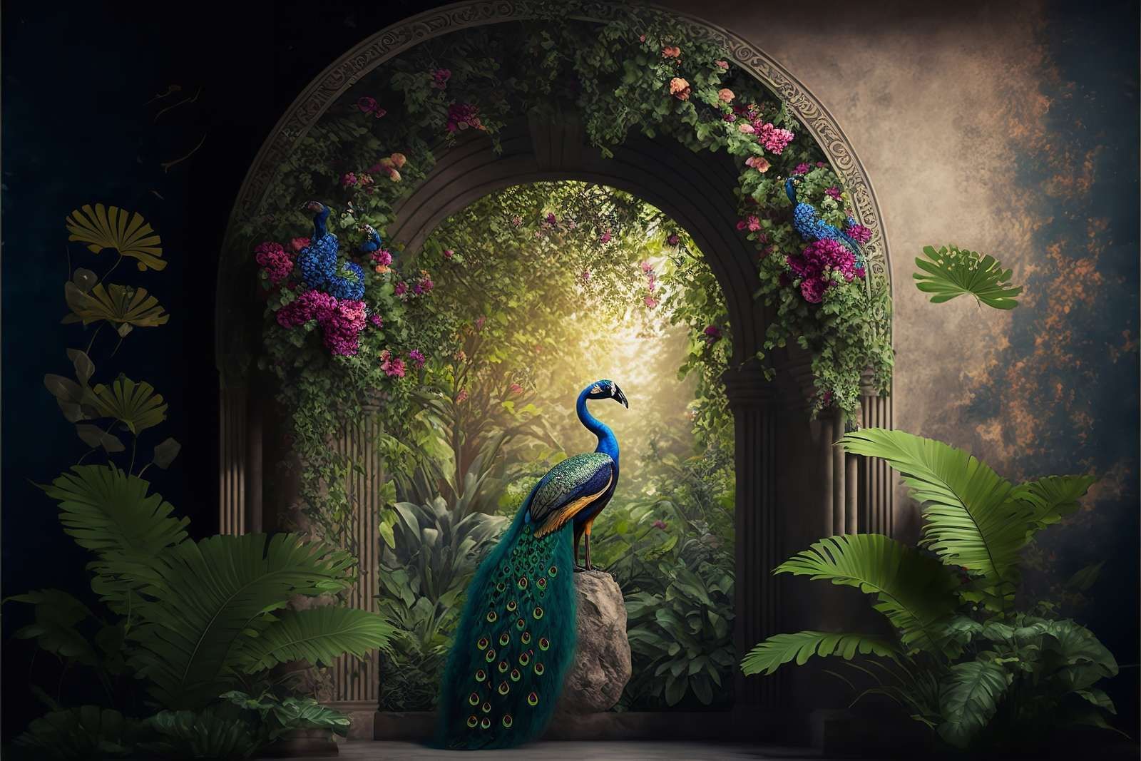 Paon dans l'Arche Enchantée