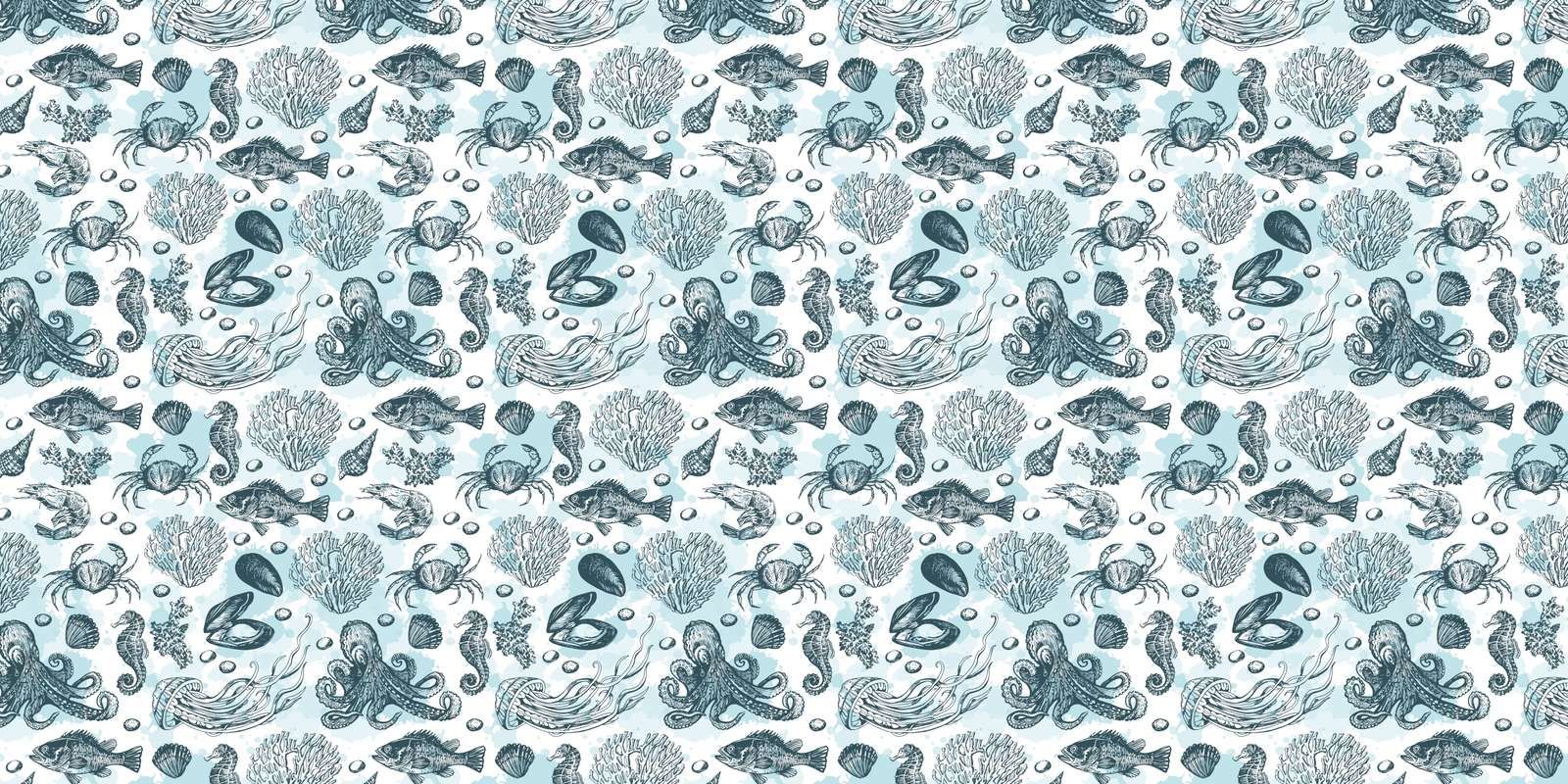 Ensemble Monochrome de la Vie Marine Ensemble Monochrome de la Vie Marine