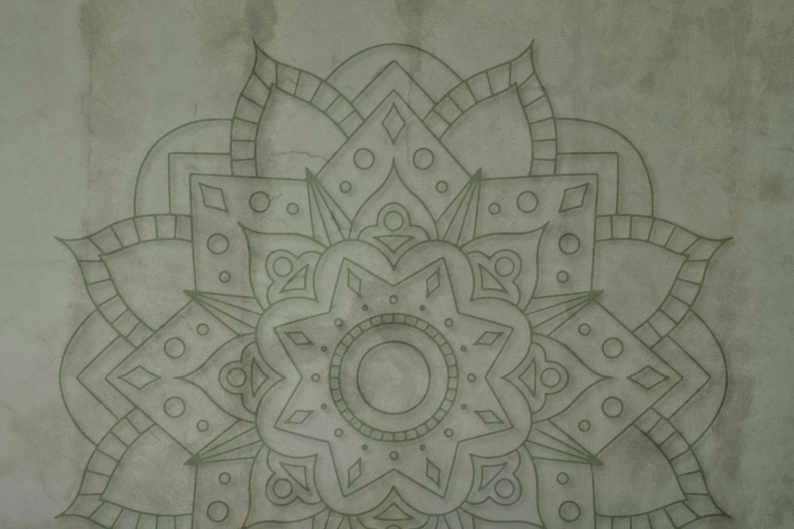Verweerde Groene Mandala