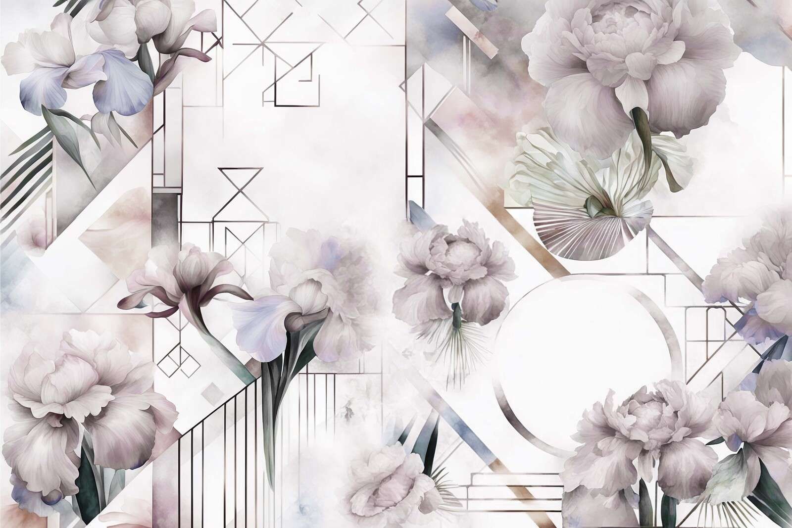 Géométrie Aquarelle Beige