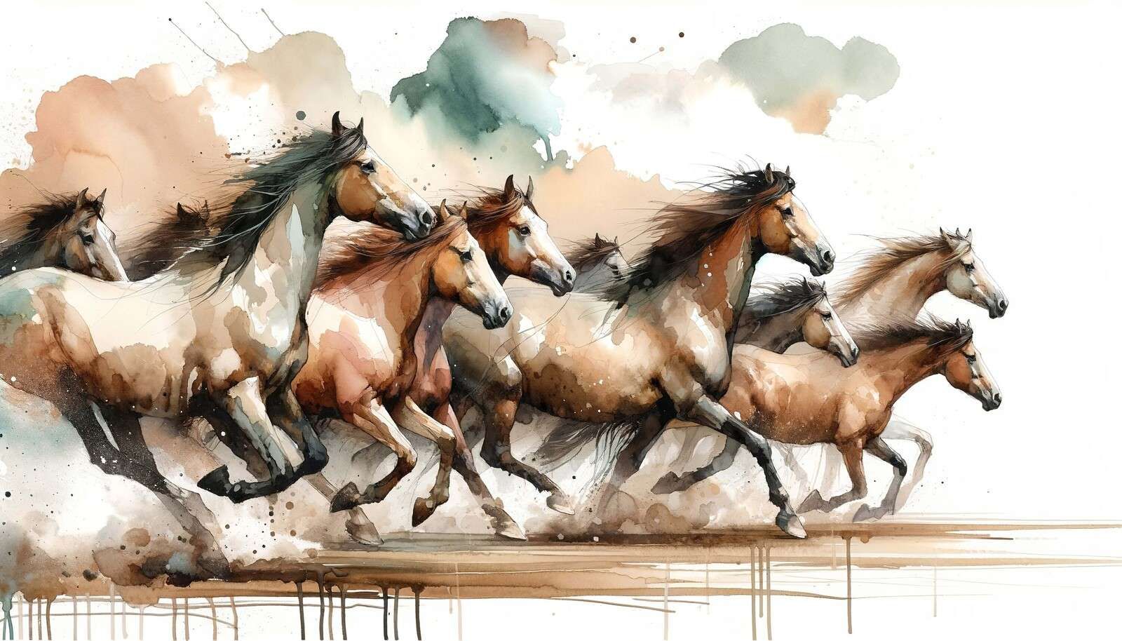 Chevaux au galop