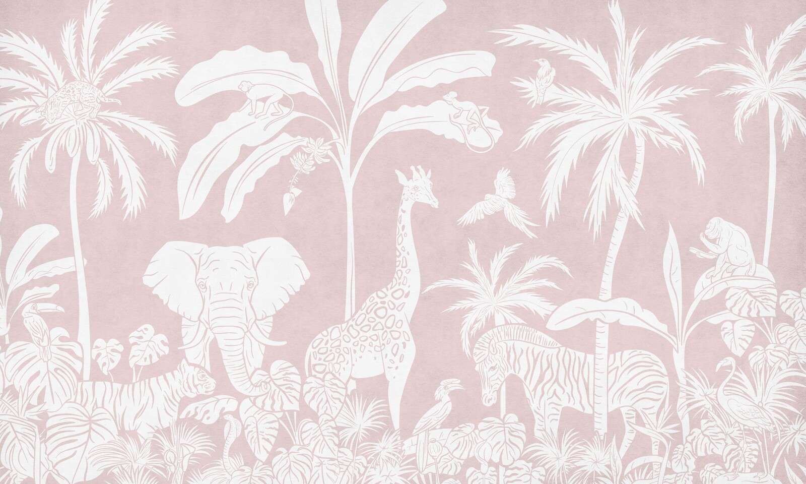 Jungle Monochrome - Rose