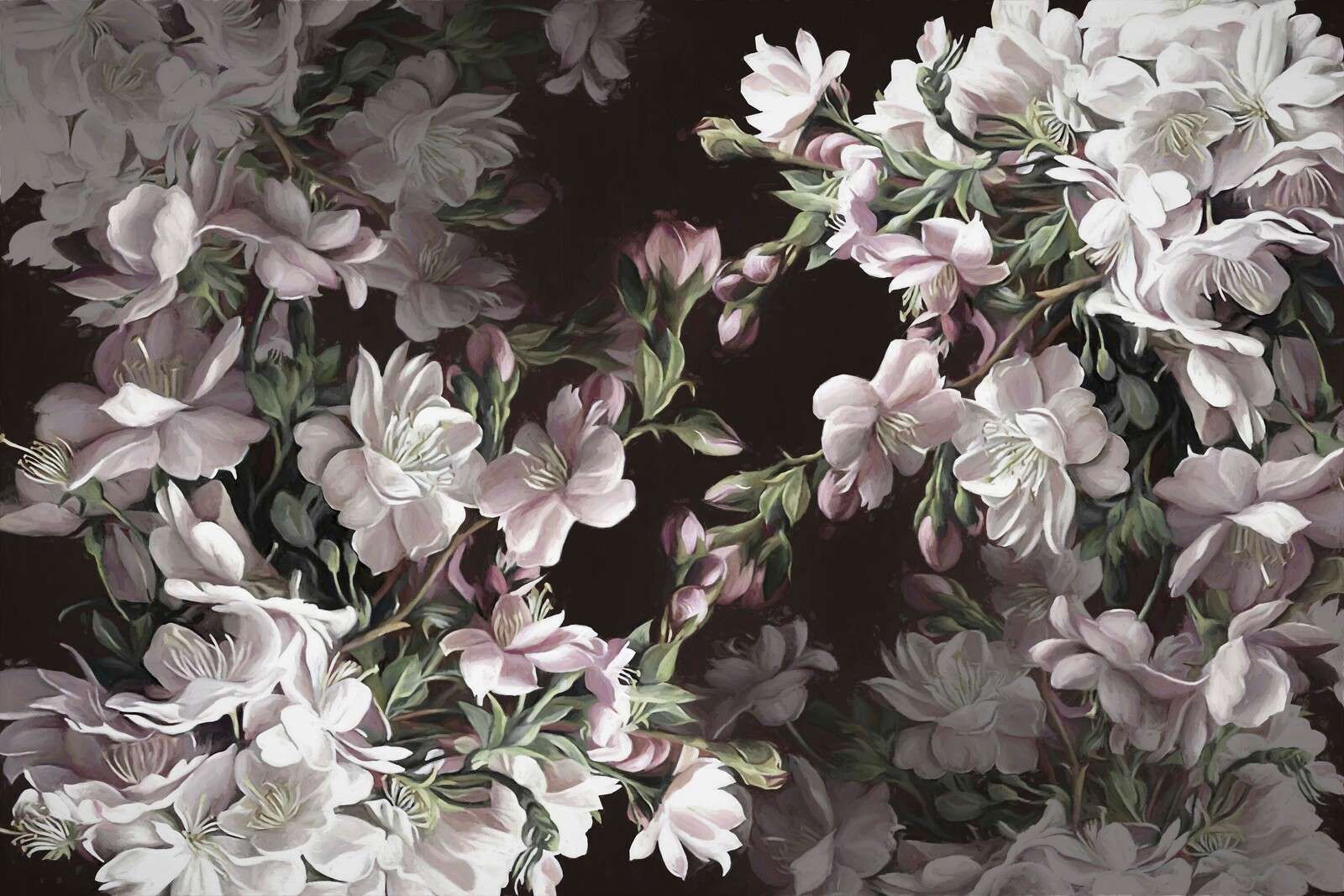 Fleur de pommier rose