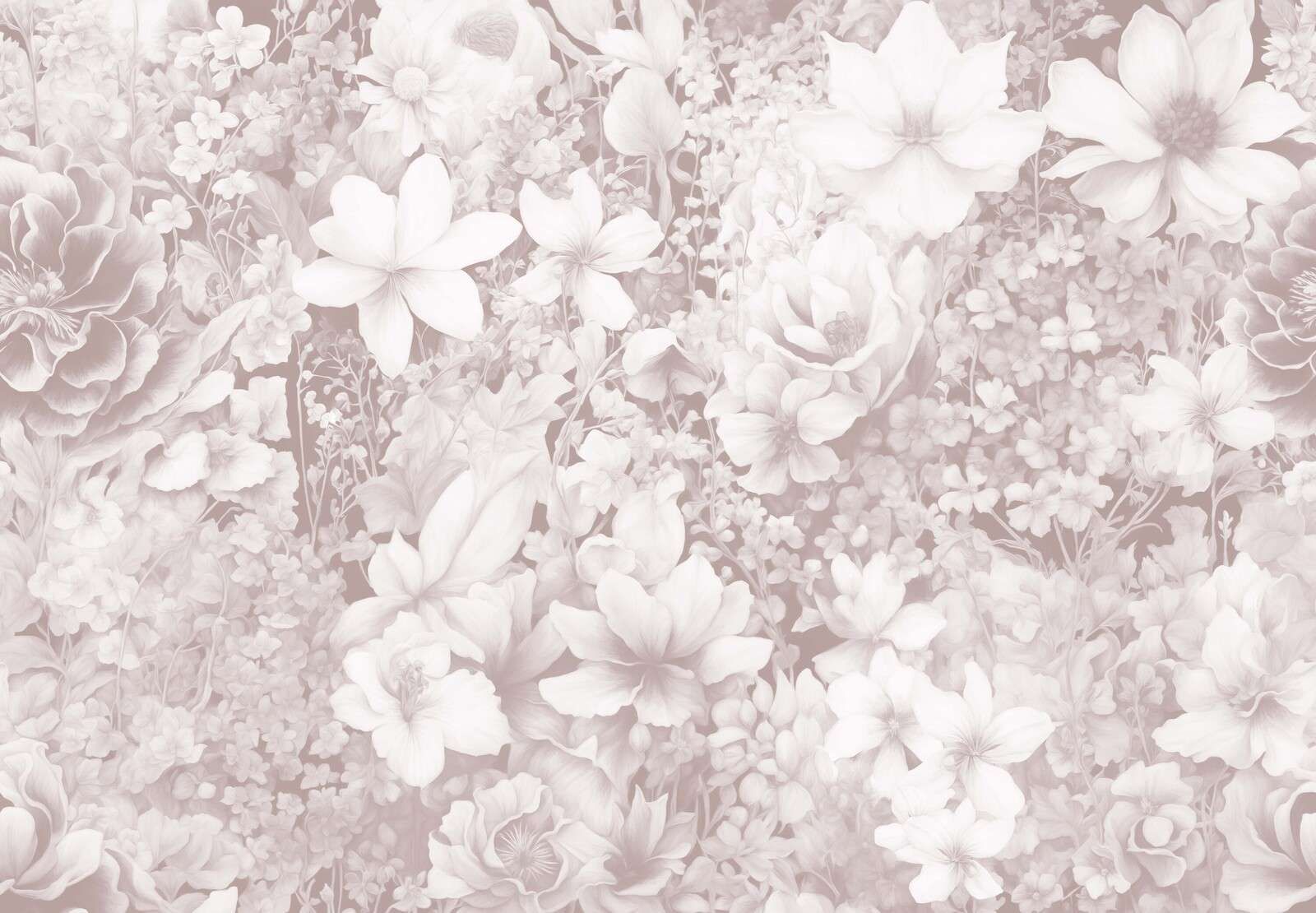 Festival des fleurs sans couture - vert doux