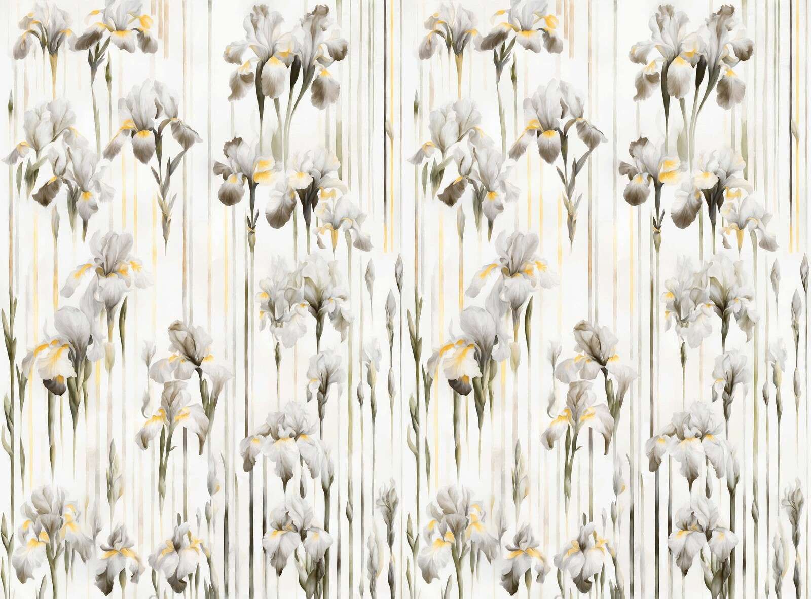 Iris et rayures sépia sans couture Iris et rayures sépia sans couture