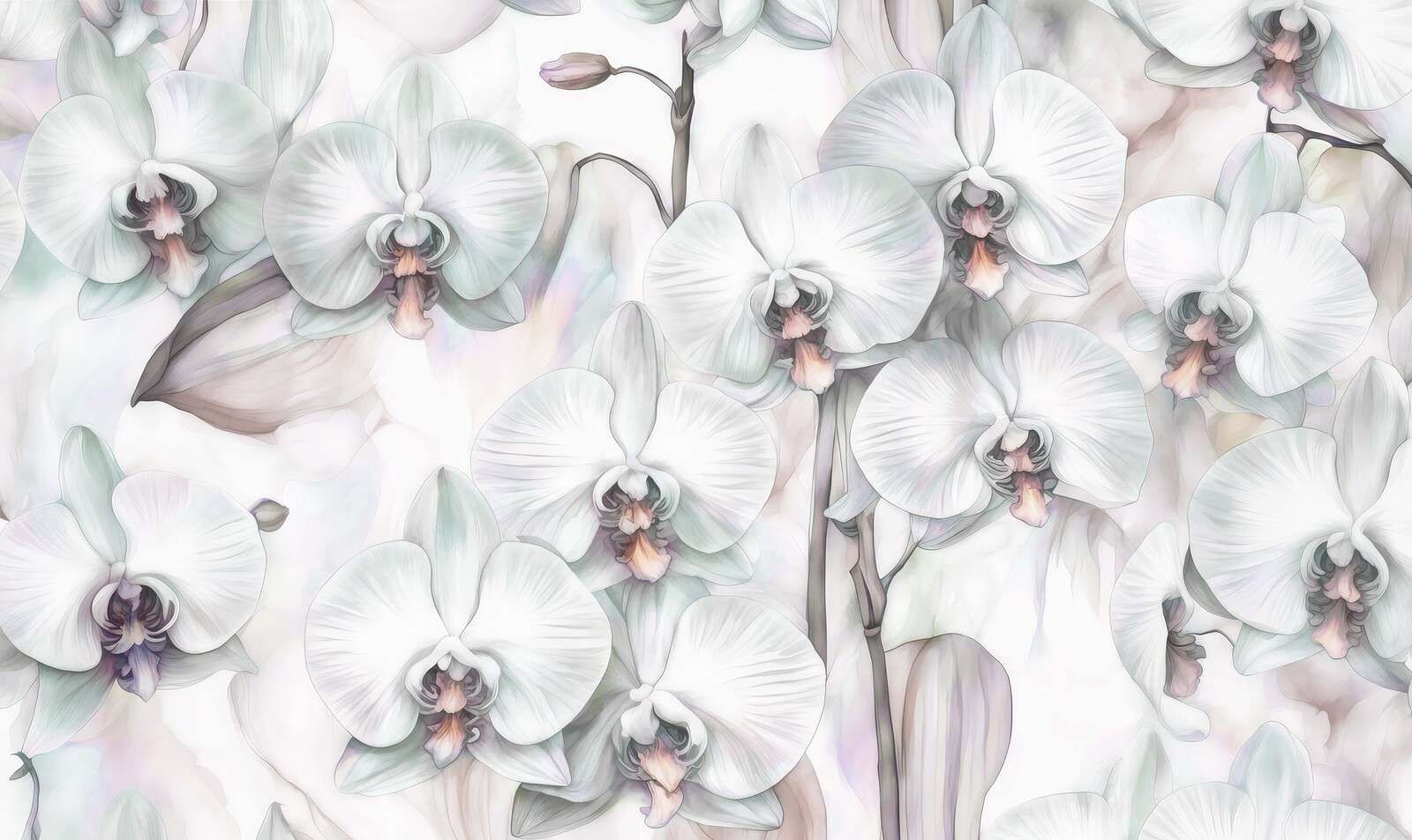 Paradise des Orchidées Vert Foncé