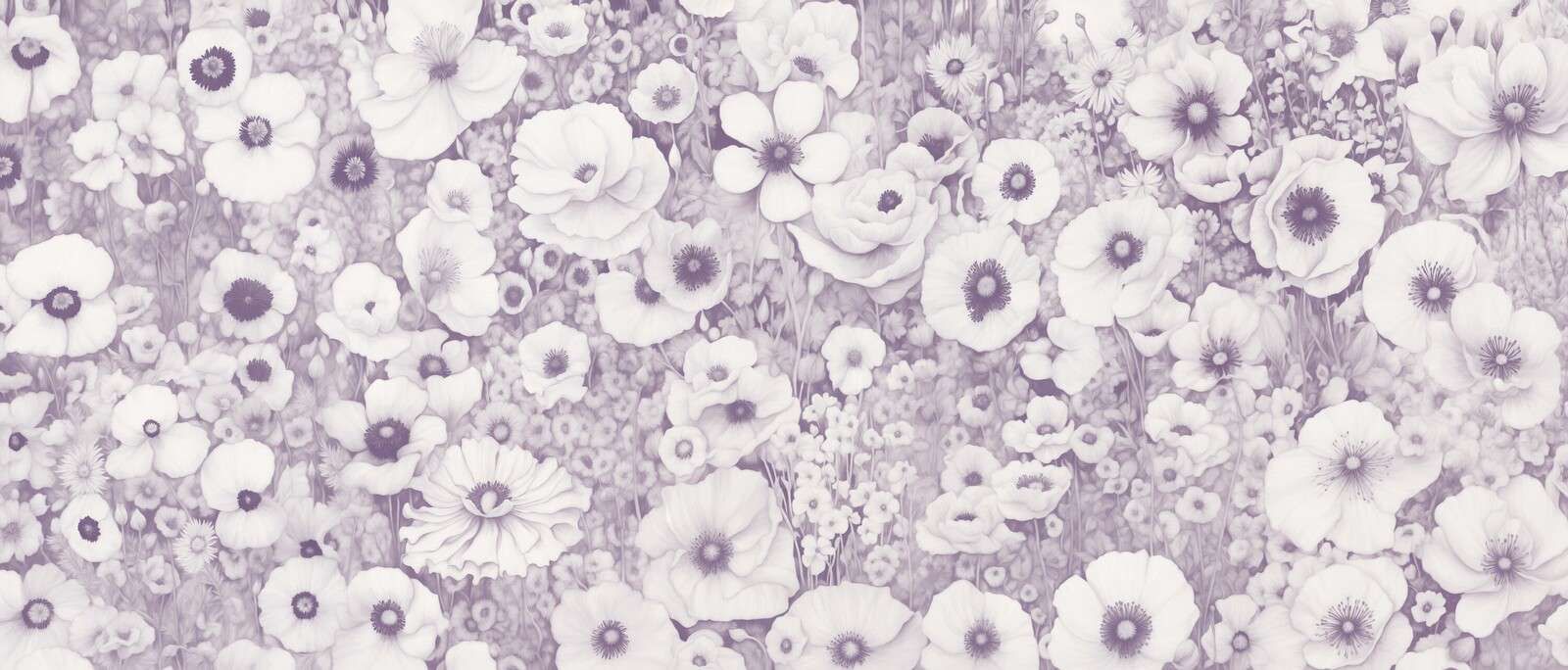Conte de coquelicot monochrome rose