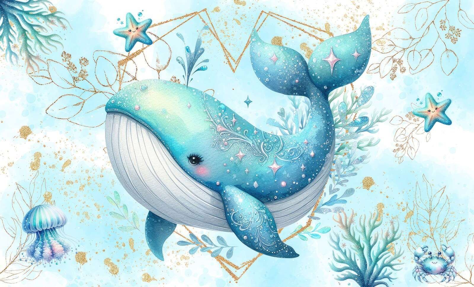Baleine magique dans les rêves océaniques