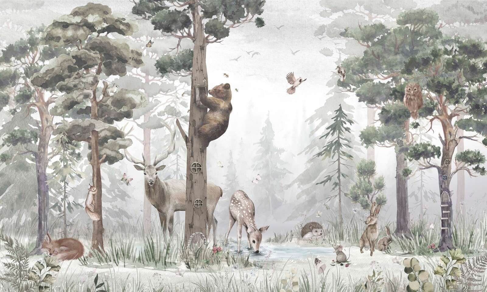 La faune au milieu de la forêt