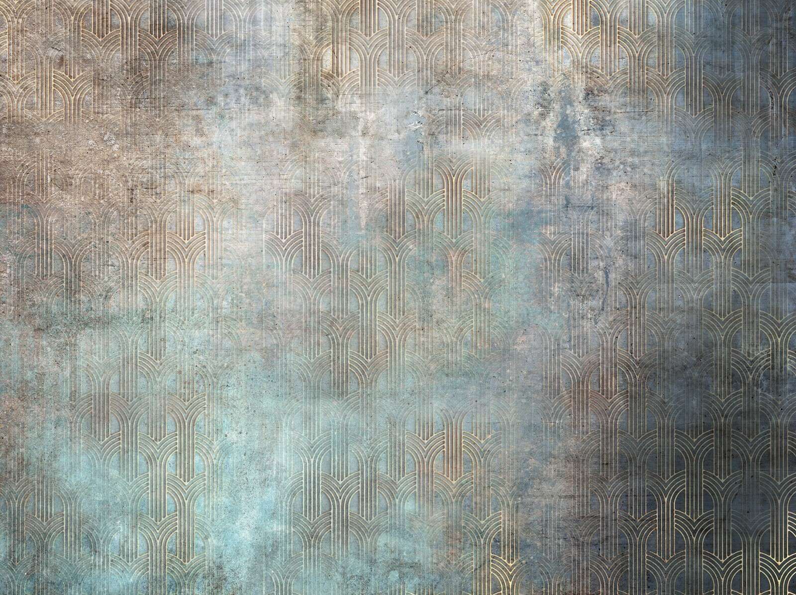 Patine art déco altérée