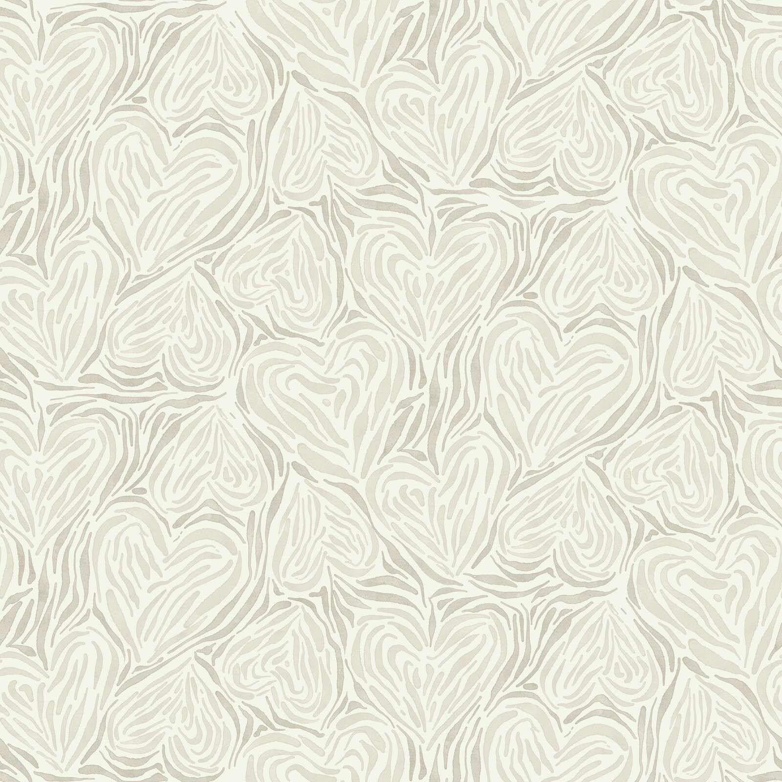 Feuilles abstraites dans des tons de sable doux
