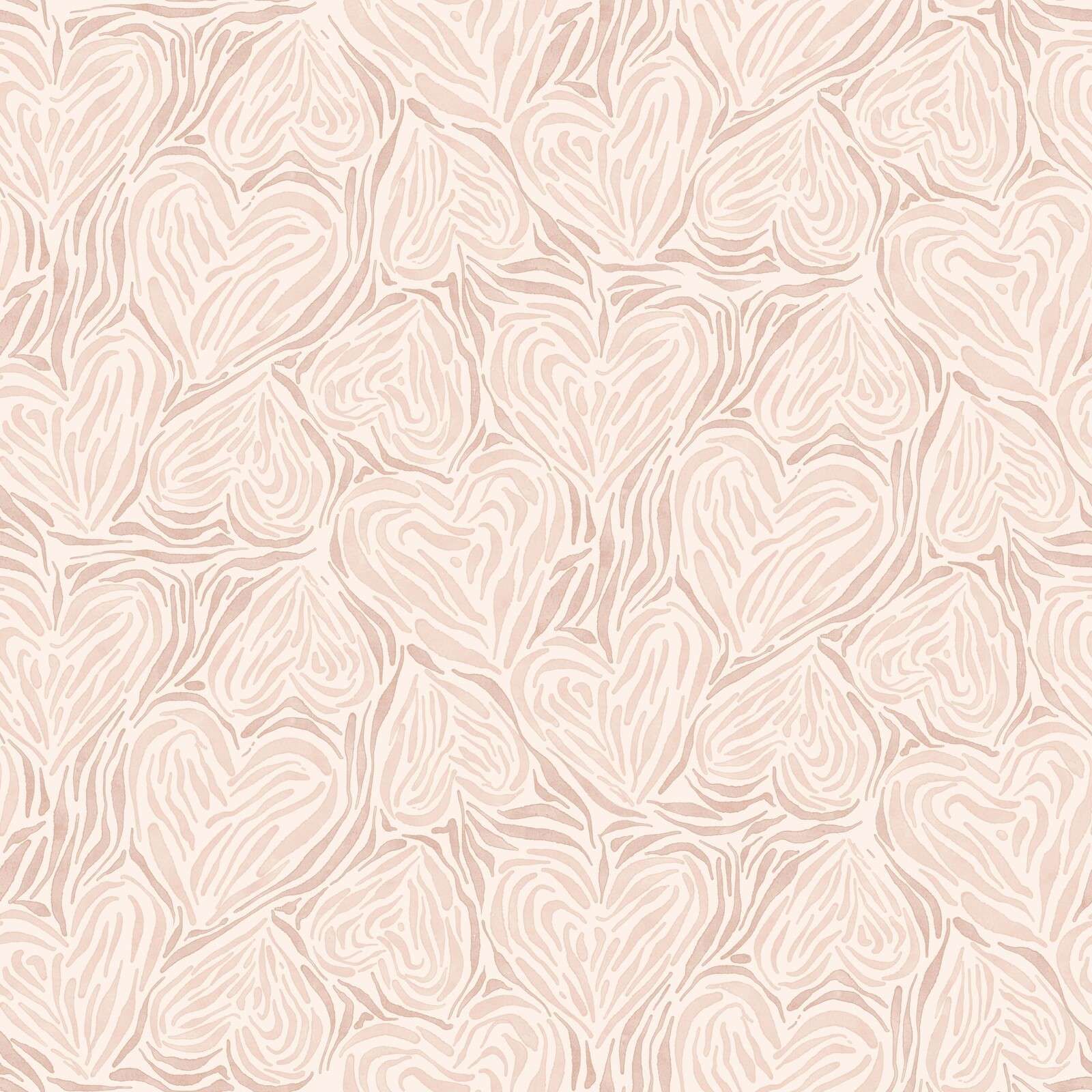 Feuilles organiques en beige rosé