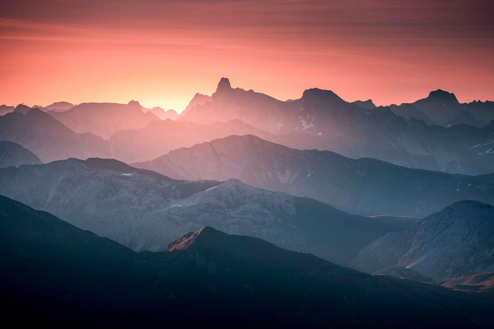 Bergen dans la douce lumière du soir
