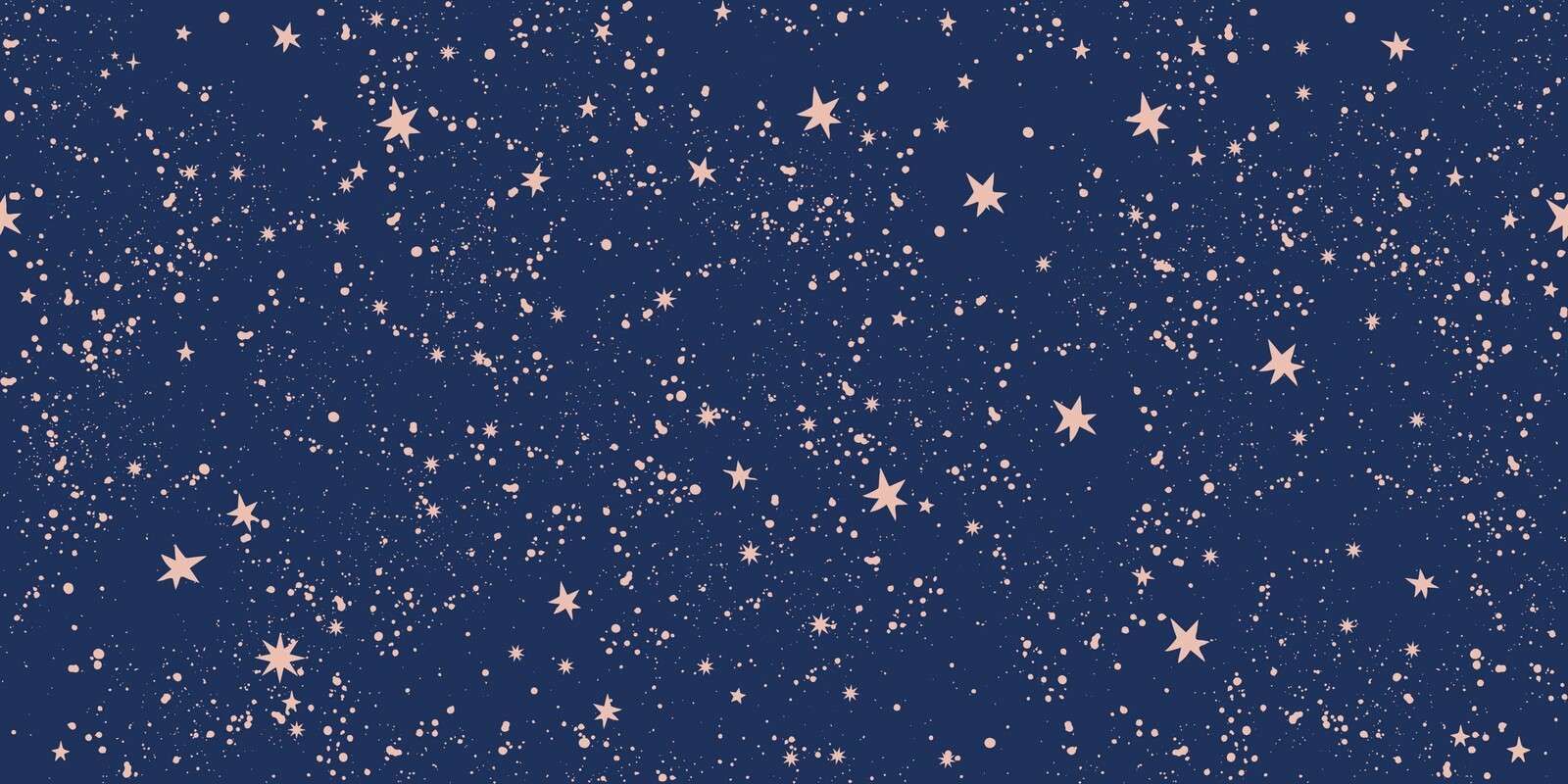 Pluie d'étoiles roses dans un bleu nuit