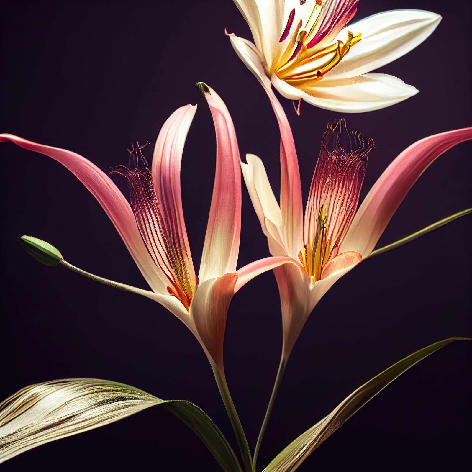 Fleur de lys asiatique Macro