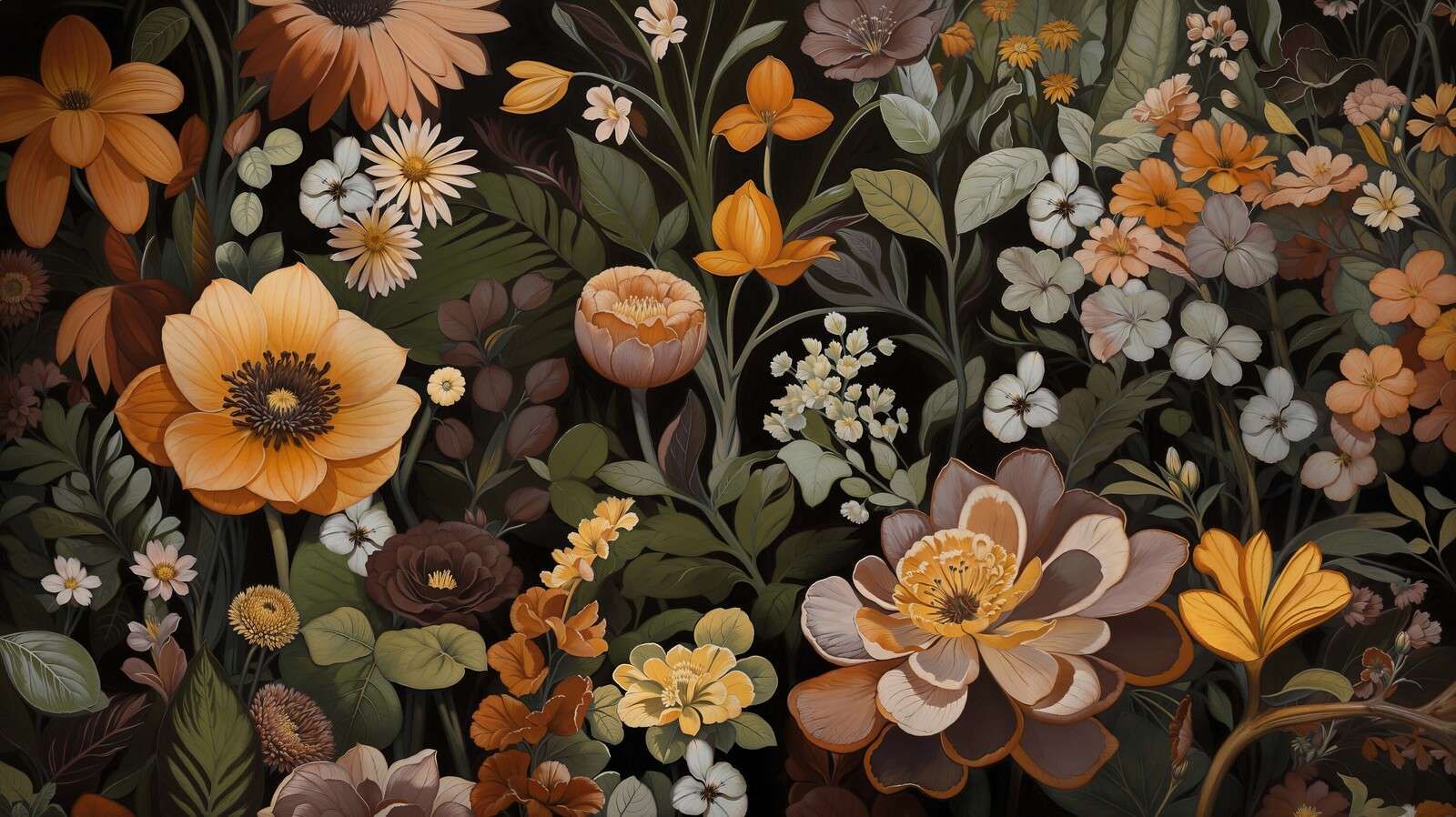 Chaleureuse floraison botanique