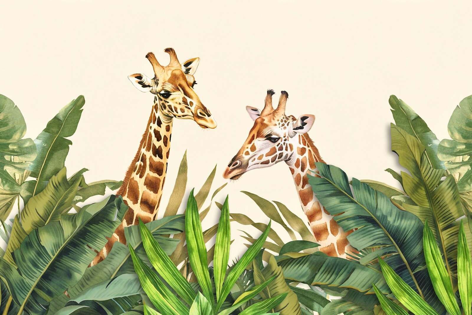 Paradis des girafes et de la faune exotique