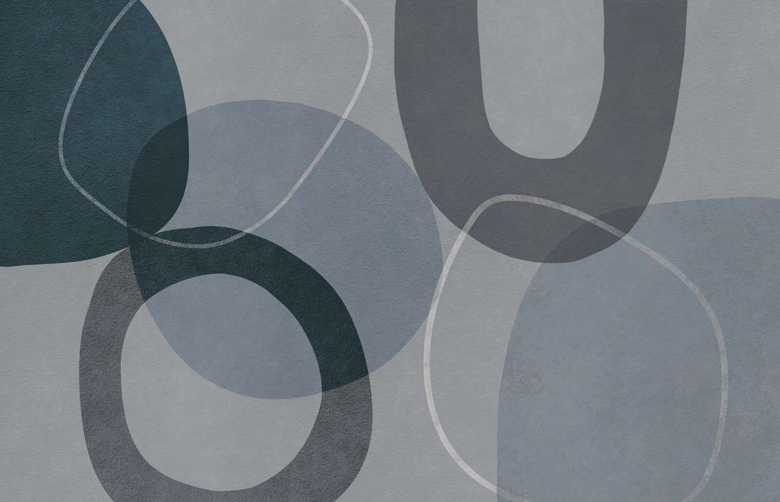 Formes et contours du milieu du siècle gris sarcelle