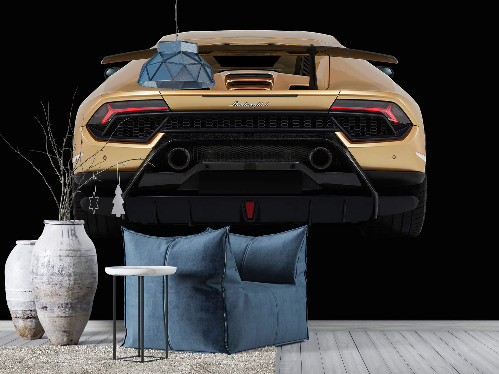 Wallpaper Lamborghini Huracán - Arrière, noir 8