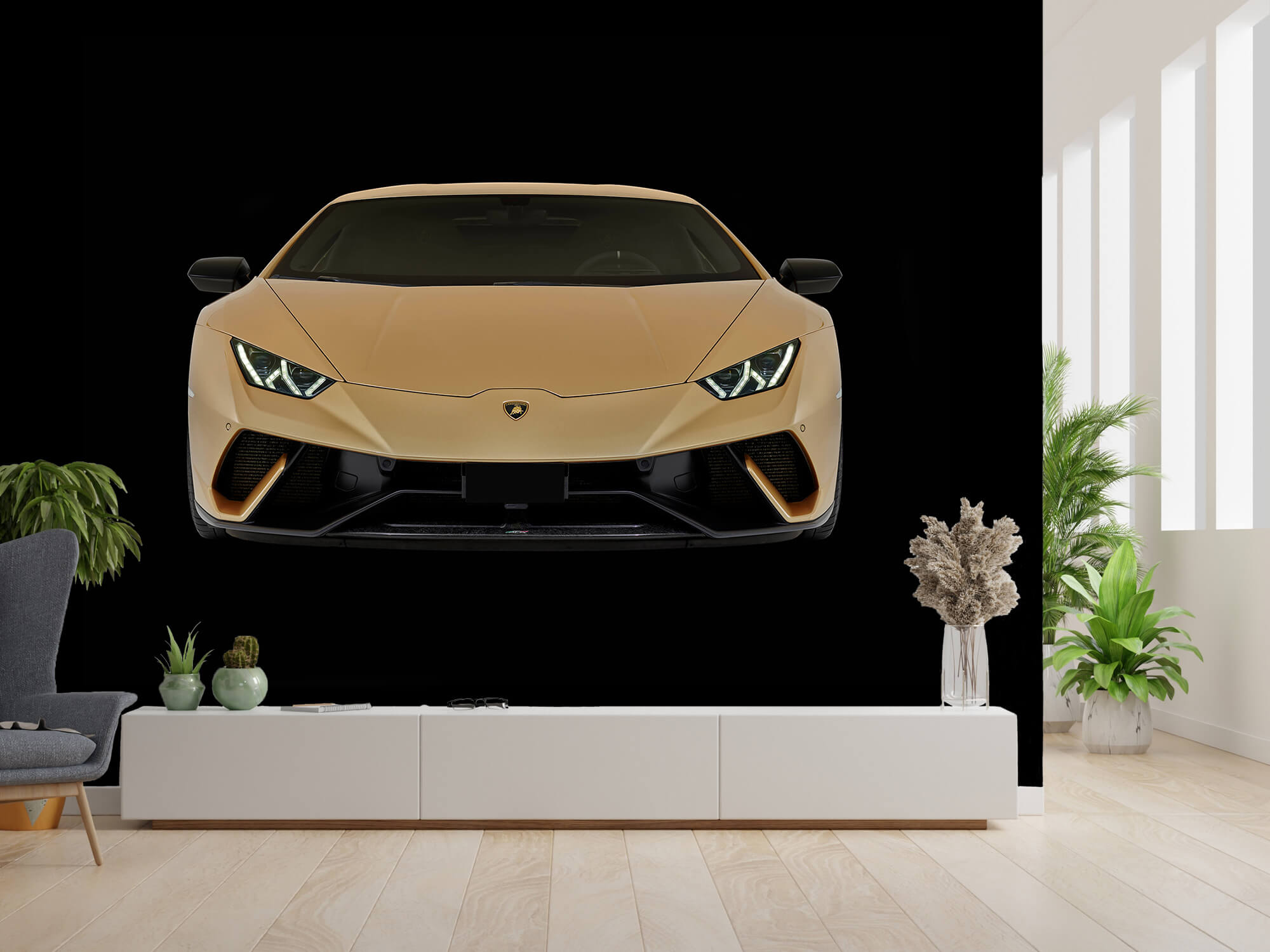 Wallpaper Lamborghini Huracán - Avant, noir 2